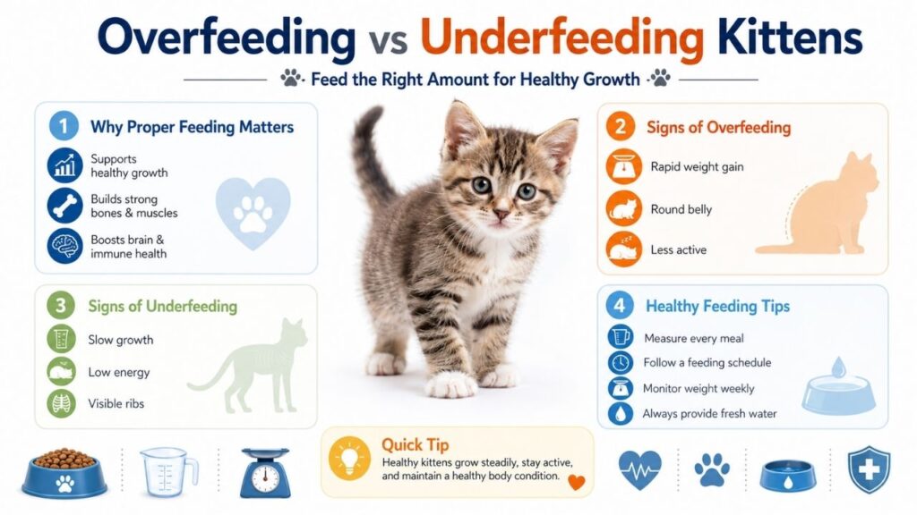Overfeeding vs Underfeeding Kittens